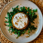 Galette épautre pesto et chèvre frais