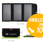 Acheter ALLPOWERS SP002 Panneau solaire batterie 10000mAh intégrée 5V 21W meilleur tarif
