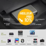Acheter ALLPOWERS SP026 Panneau Solaire Pliable en Polysilicium 60W meilleur tarif