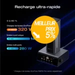 Acheter EcoFlow Batterie externe EcoFlow RAPID Pro (27 650 mAh, 300 W, câble intégré 140 W) meilleur tarif