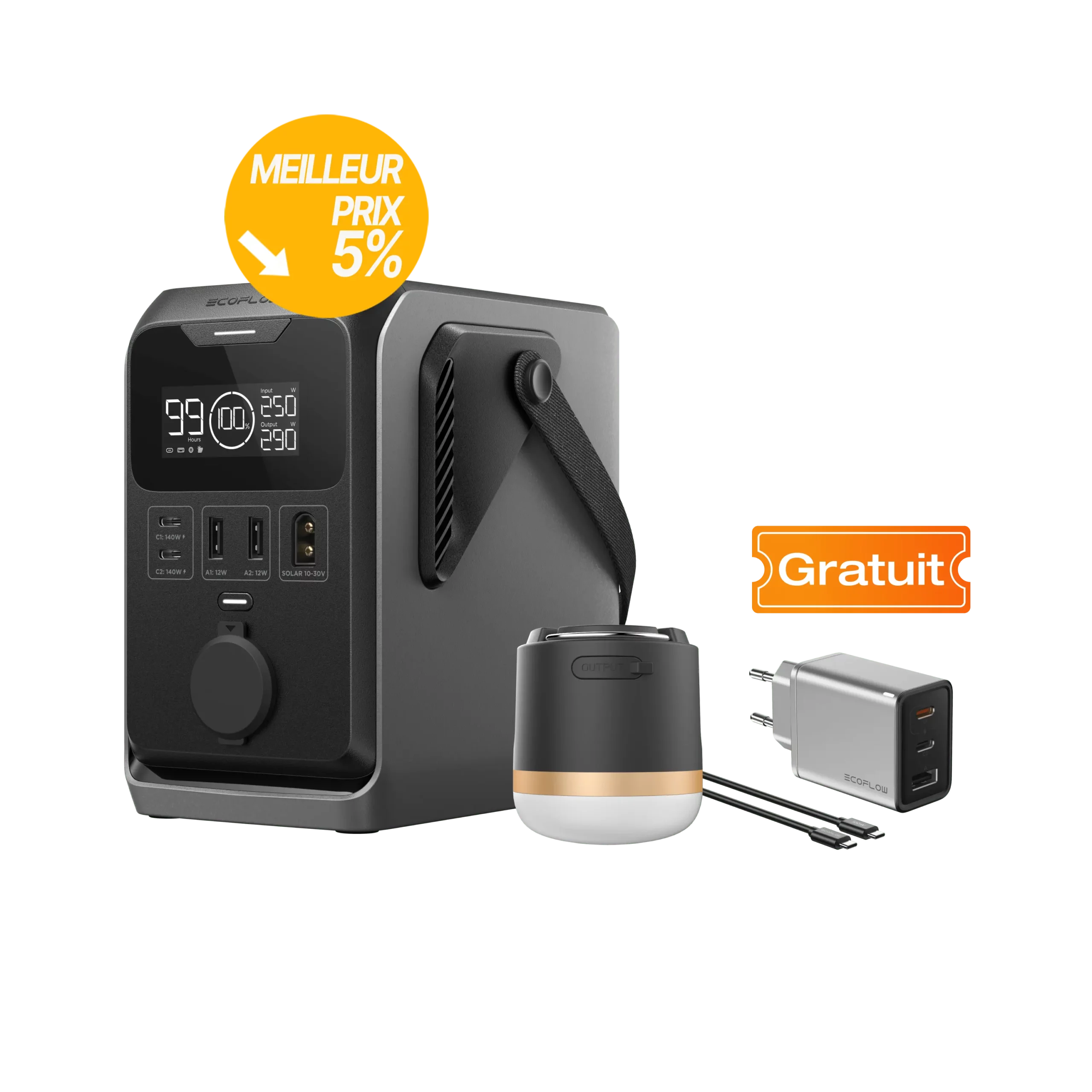 Acheter Station électrique portable à courant continu EcoFlow TRAIL meilleur tarif