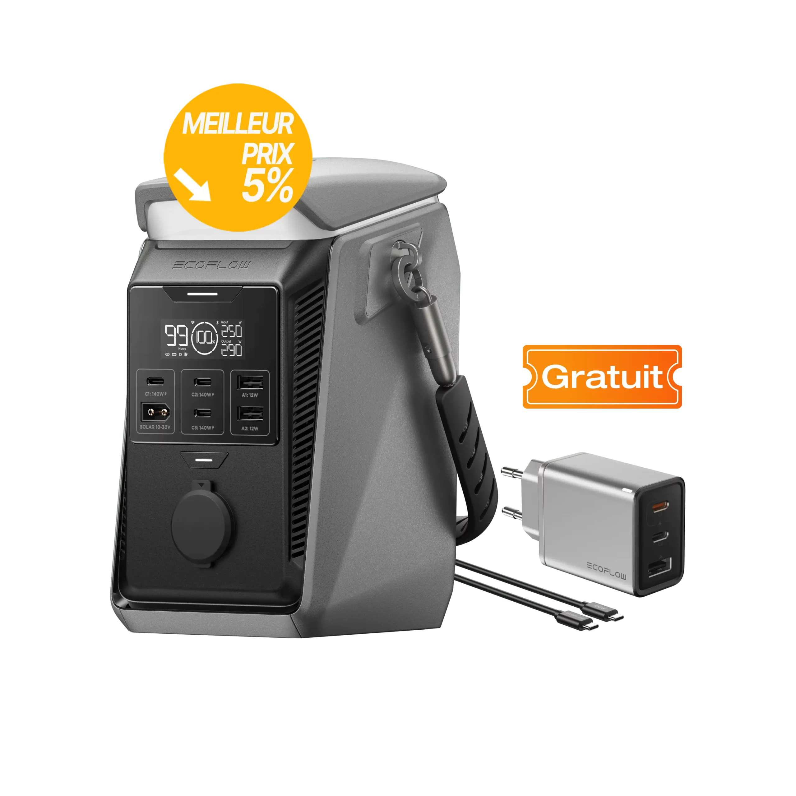 Acheter Station électrique portable à courant continu EcoFlow TRAIL meilleur tarif