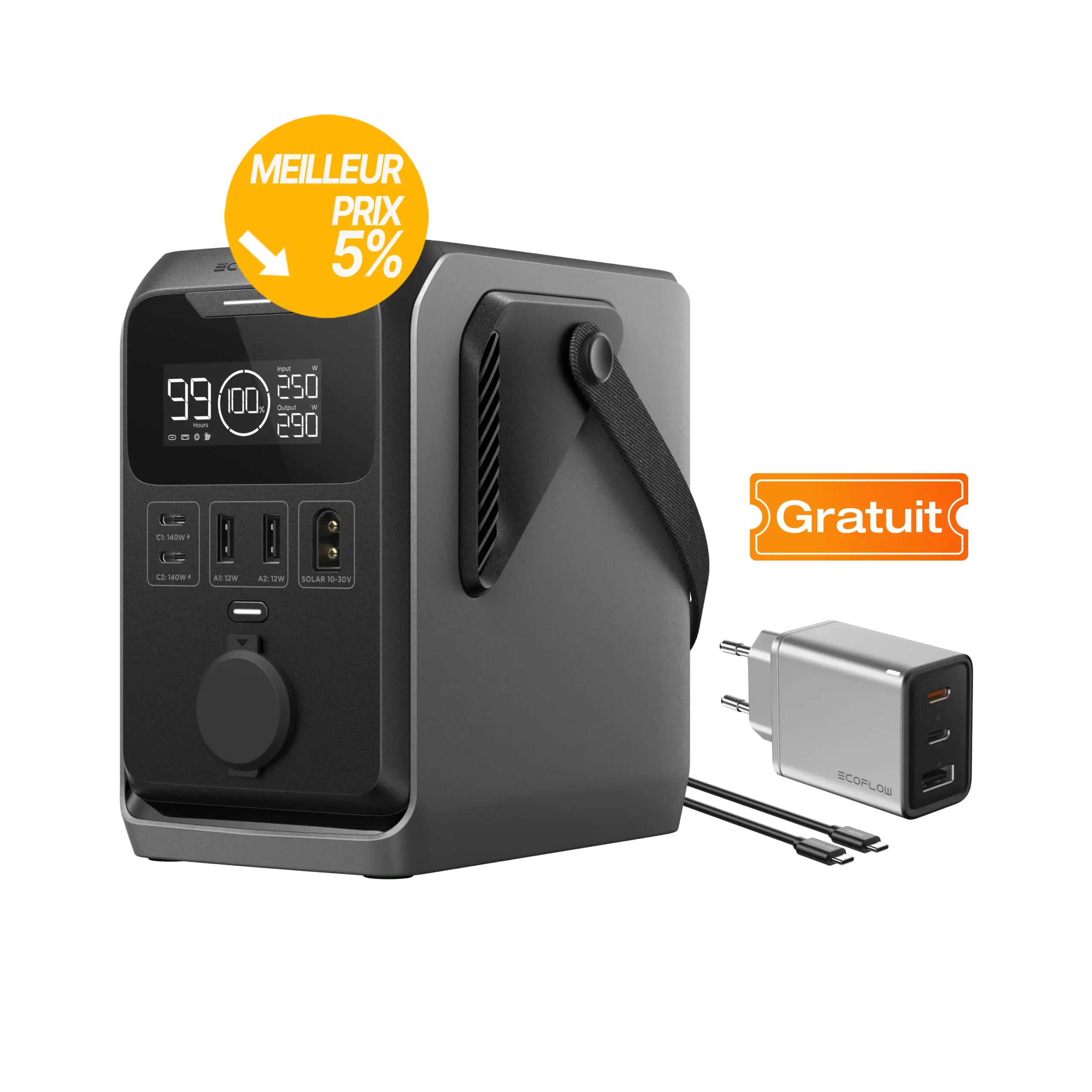 Acheter Station électrique portable à courant continu EcoFlow TRAIL meilleur tarif